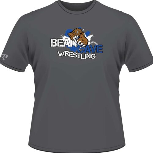 Bear Cave Custom Wrestling Grey T-Shirt