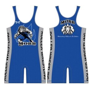 MOBB Wrestling Singlet - Blue Custom