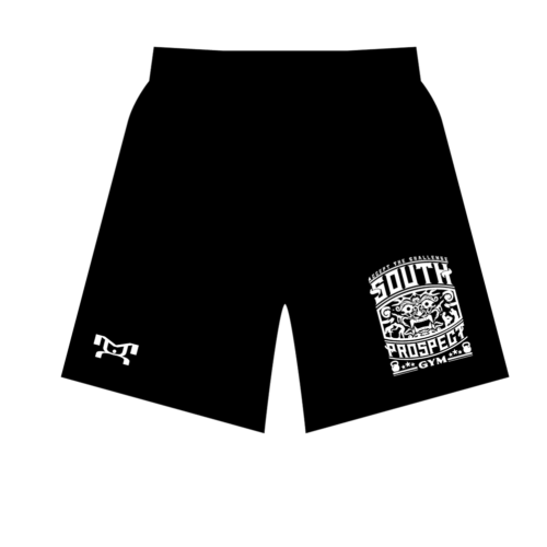 South Prospect Gym Custom Black Mesh Shorts