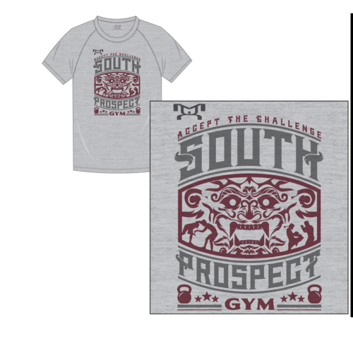 South Prospect Gym Custom Grey T-Shirt