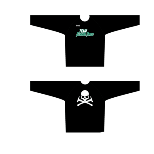 Team Hammer House Custom Sublimated Black Long Sleeve Dri-Fit