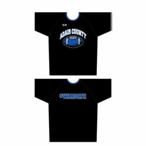 Adair County Custom Football Sublimated Dri-Fit T-Shirt