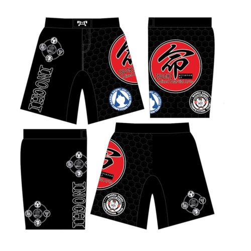 Inochi MMA Red Custom Fight Shorts
