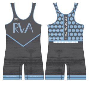 Roundtree Wrestling Academy Custom Grey Singlet