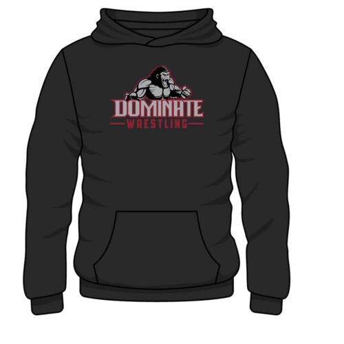 Dominate Wrestling Club  Custom Grey Hoodie