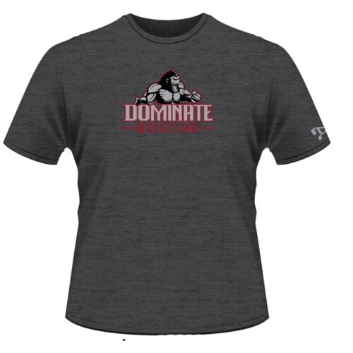 Dominate Wrestling Club Custom Grey T-Shirt
