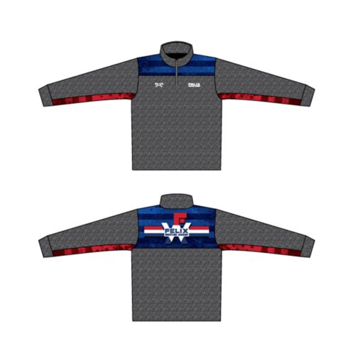 Felix Wrestling Academy Custom  Heathered Quarter Zip  (Heathered fabric may vary in color & texture)