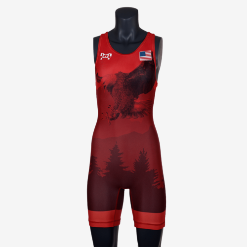 2019 Freestyle Soaring Eagle Singlet Womens - Red - Image 2