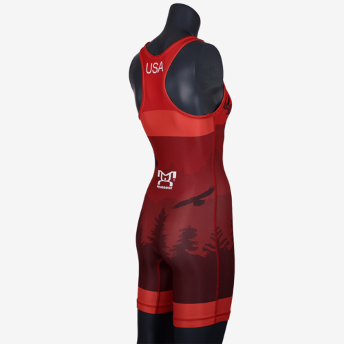 2019 Freestyle Soaring Eagle Singlet Womens - Red - Image 15