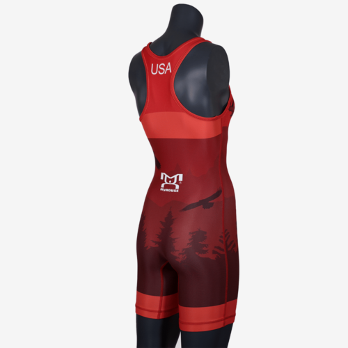 2019 Freestyle Soaring Eagle Singlet Womens - Red - Image 16