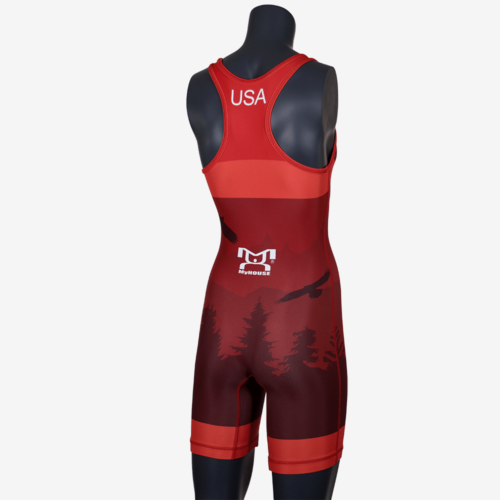 2019 Freestyle Soaring Eagle Singlet Womens - Red - Image 17