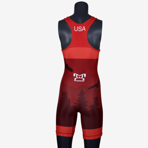 2019 Freestyle Soaring Eagle Singlet Womens - Red - Image 19