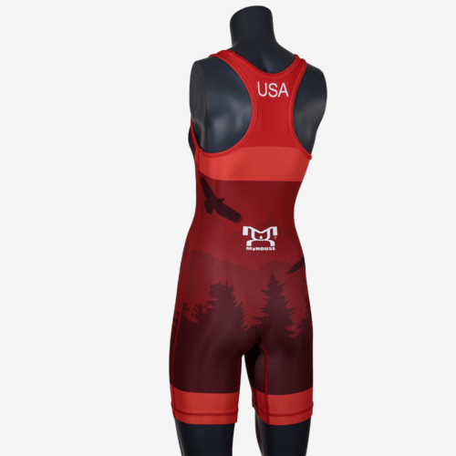 2019 Freestyle Soaring Eagle Singlet Womens - Red - Image 21