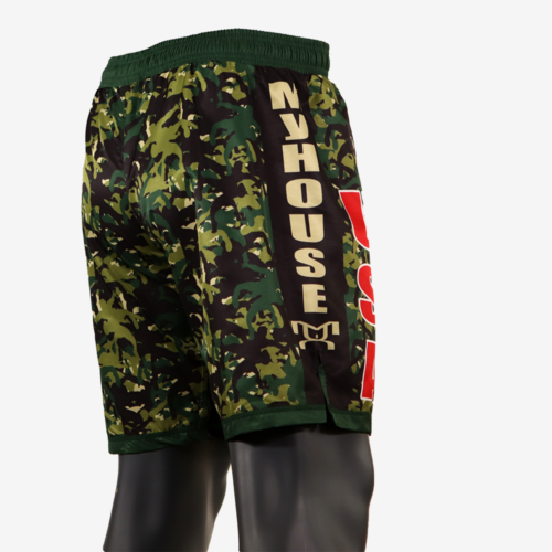 MyHOUSE USA "Wrestler Camo" Shorts - Green - Image 11