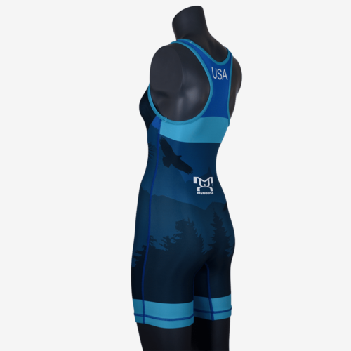 2019 Freestyle Soaring Eagle Singlet Womens - Blue - Image 12