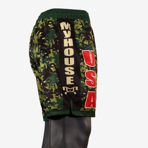 MyHOUSE USA "Wrestler Camo" Shorts - Green - Image 9