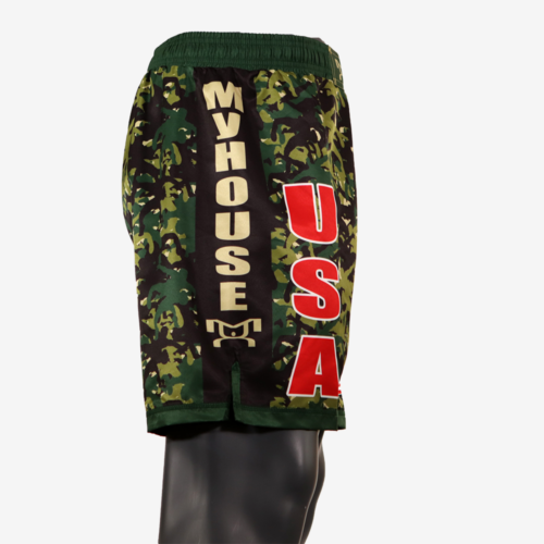 MyHOUSE USA "Wrestler Camo" Shorts - Green - Image 8