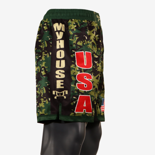 MyHOUSE USA "Wrestler Camo" Shorts - Green - Image 7