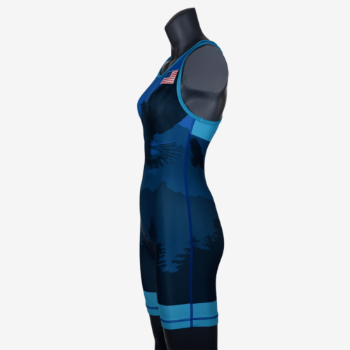 2019 Freestyle Soaring Eagle Singlet Womens - Blue - Image 8