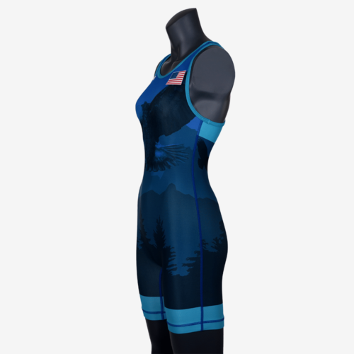 2019 Freestyle Soaring Eagle Singlet Womens - Blue - Image 7