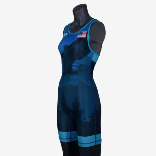 2019 Freestyle Soaring Eagle Singlet Womens - Blue - Image 6