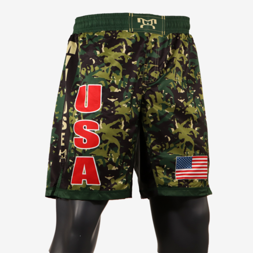 MyHOUSE USA "Wrestler Camo" Shorts - Green - Image 3