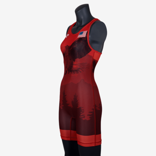 2019 Freestyle Soaring Eagle Singlet Womens - Red - Image 30