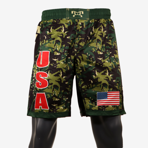 MyHOUSE USA "Wrestler Camo" Shorts - Green - Image 2