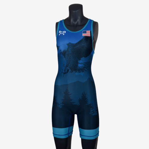 2019 Freestyle Soaring Eagle Singlet Womens - Blue - Image 3