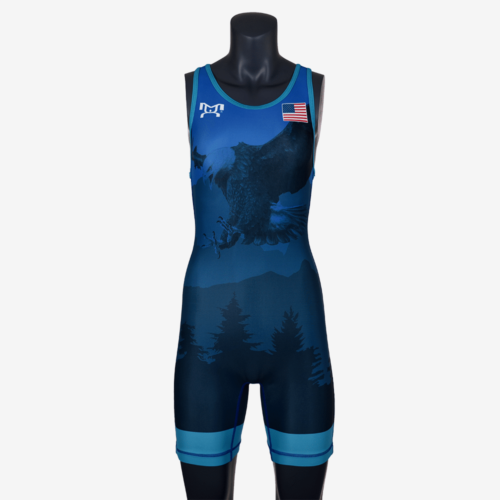 2019 Freestyle Soaring Eagle Singlet Womens - Blue - Image 2