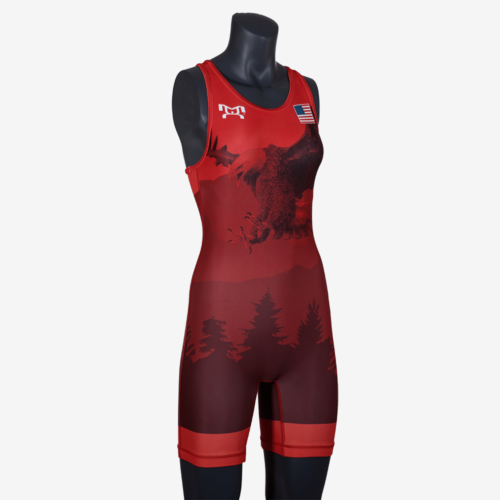 2019 Freestyle Soaring Eagle Singlet Womens - Red - Image 5