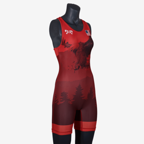 2019 Freestyle Soaring Eagle Singlet Womens - Red - Image 6