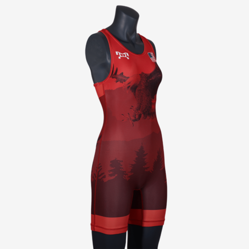 2019 Freestyle Soaring Eagle Singlet Womens - Red - Image 7