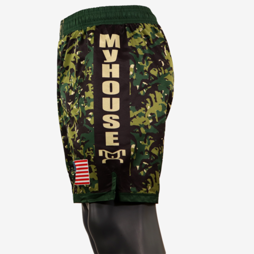 MyHOUSE USA "Wrestler Camo" Shorts - Green - Image 23