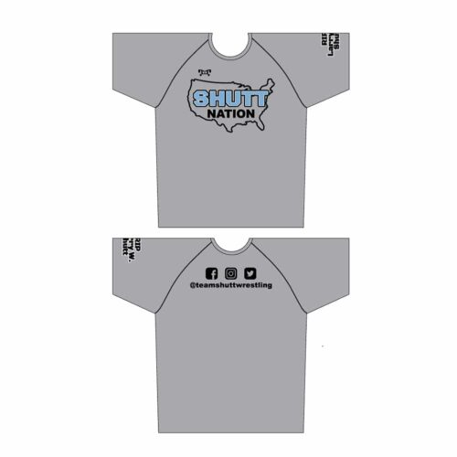 Team Shutt Custom Grey Sublimated Dri-Fit T-Shirt