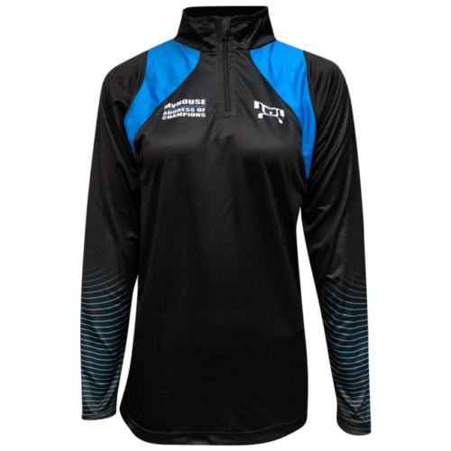 Women's AOC Blue & Black Quarter Zip