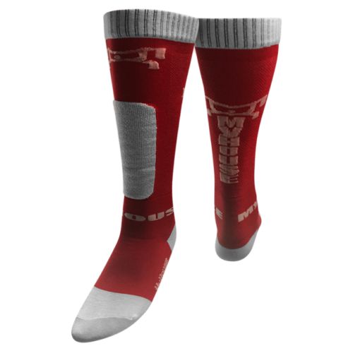 MyHOUSE Deadlift Socks - Red and White - Image 2