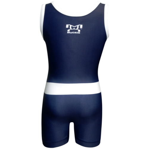 MyCRIB Blue and White - Baby Singlet - Image 3
