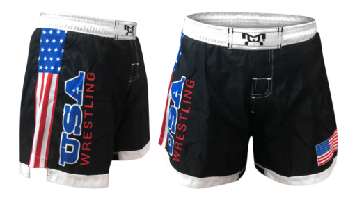 Women's USA Embroidered with sub side panels Shorts