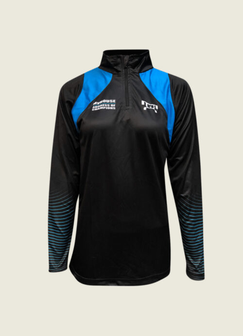 Women's AOC Blue & Black Quarter Zip