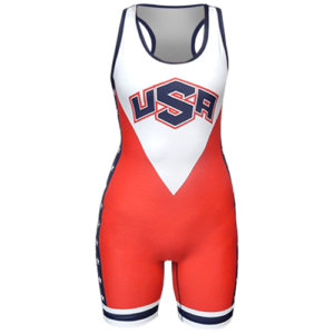 Womens USA Stars and Stripes Singlet - Red