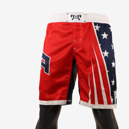 Red USA  Fully Sublimated Fight Shorts - Image 35
