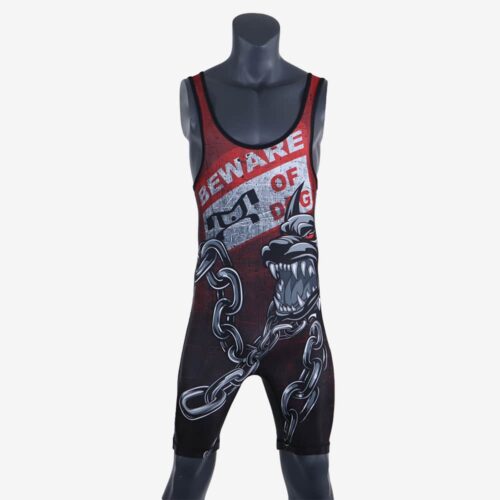 Beware of Dog MyHOUSE Singlet - Red - Image 37