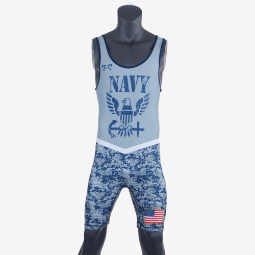 Navy - Men's Singlet - Image 2