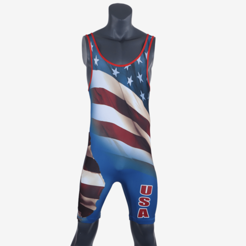 MyHouse Mens USA Flag Singlet - Image 2