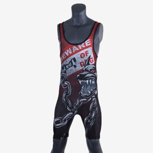 Beware of Dog MyHOUSE Singlet - Red - Image 36