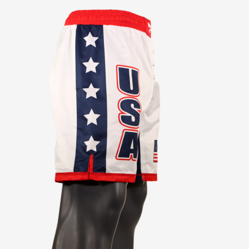 USA White Fully Sublimated Shorts with Stars - Image 8