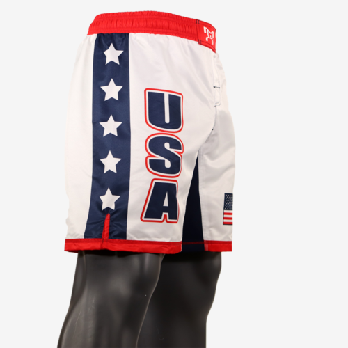 USA White Fully Sublimated Shorts with Stars - Image 7
