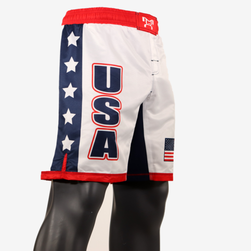 USA White Fully Sublimated Shorts with Stars - Image 6