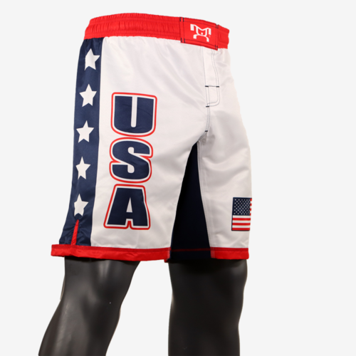 USA White Fully Sublimated Shorts with Stars - Image 5